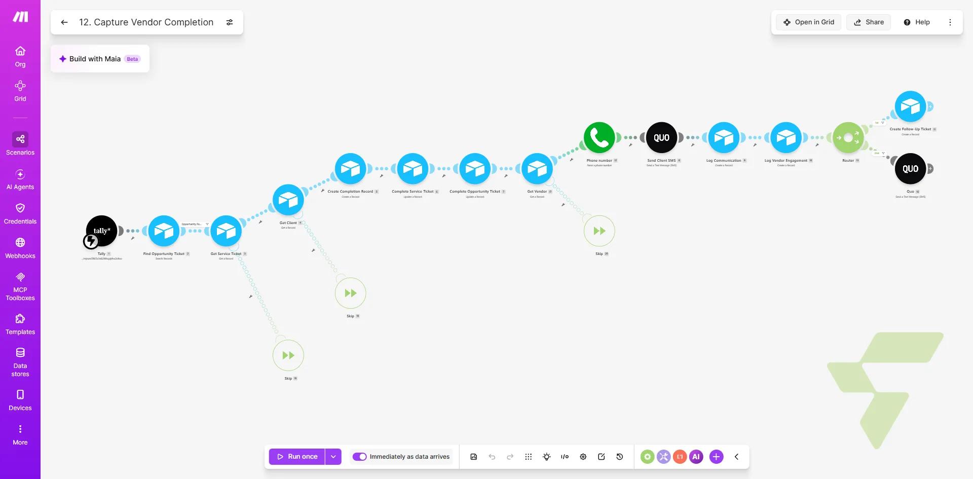 Vendor Completion Capture: Tally Form → Ticket Closure + Client SMS + Follow-Up Ticket Generation — image (15)